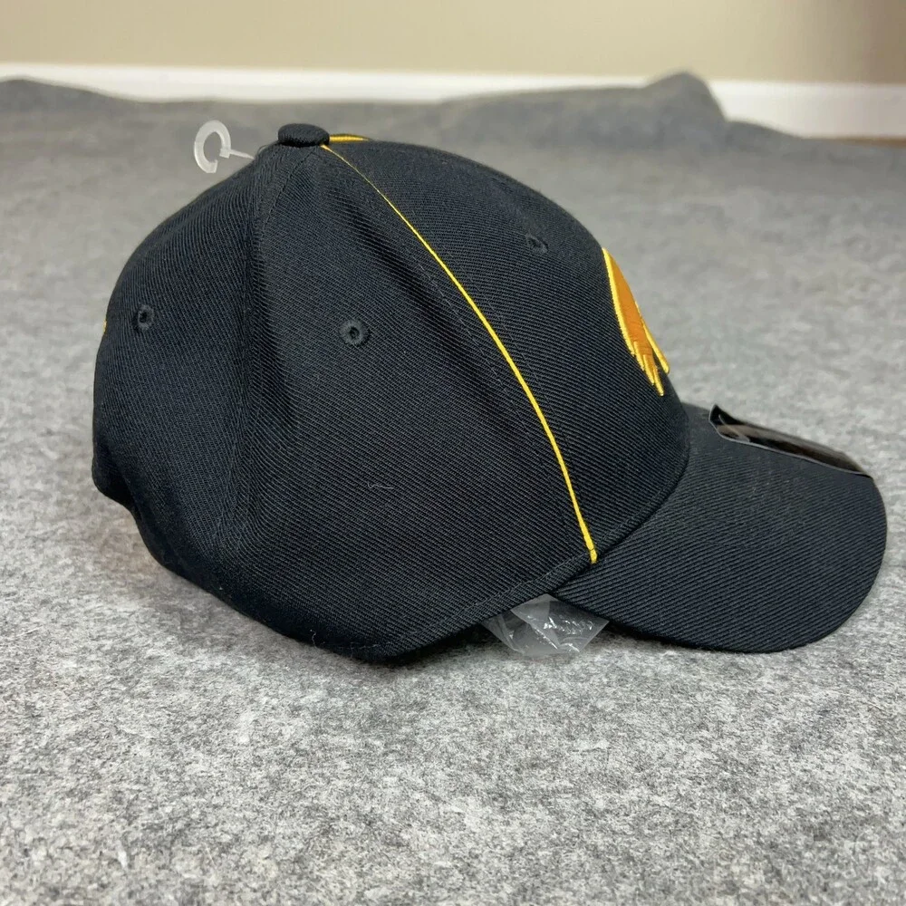 Iowa Hawkeyes Hat Cap Strap Back‎ One Size Black Yellow NCAA Football Nike Mens
